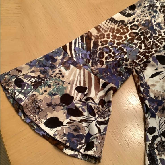 Mixed Animal Print Long Sleeve 2XP Dress - Picture 5 of 5